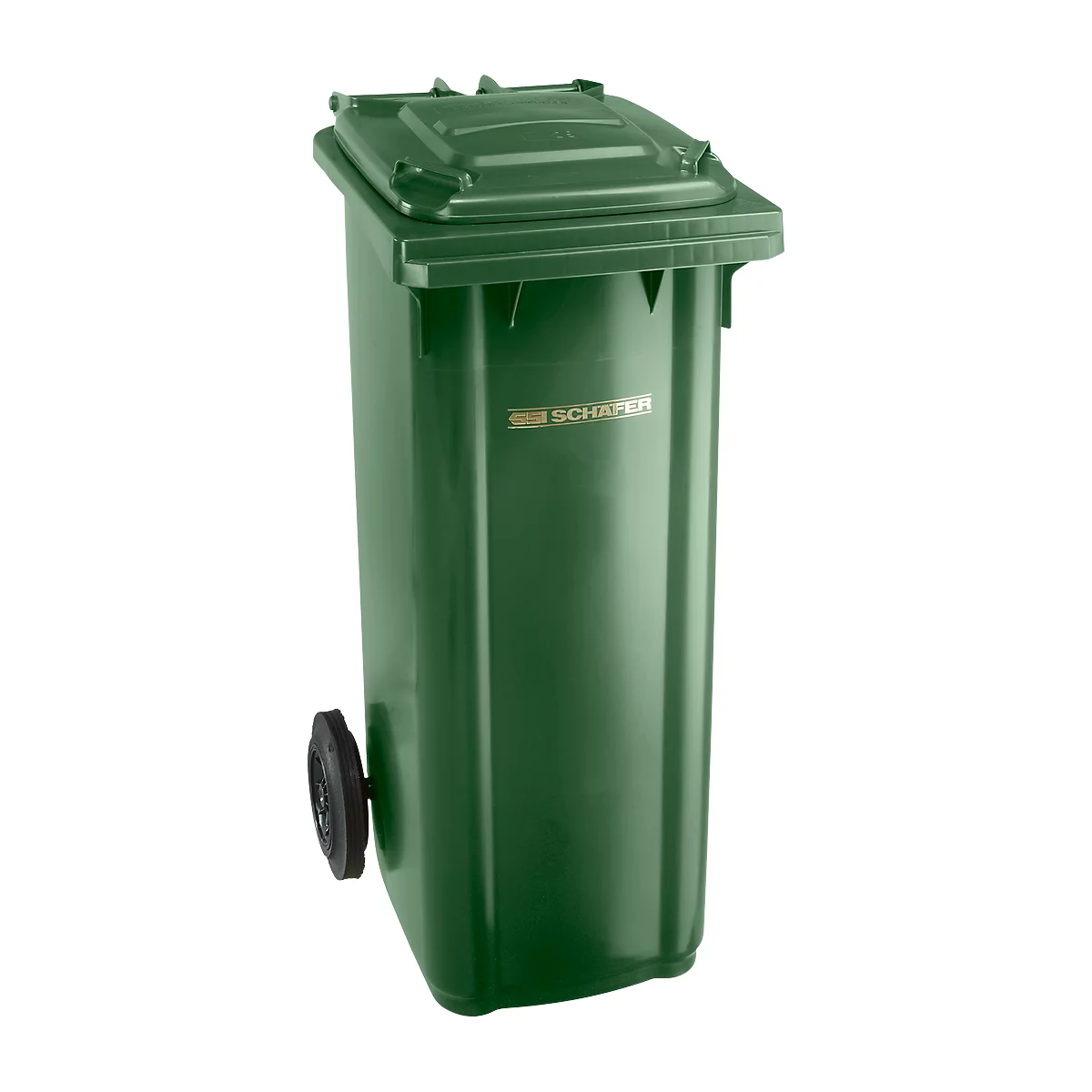 Afvalbak GMT, 140 l, verrijdbaar, groen
