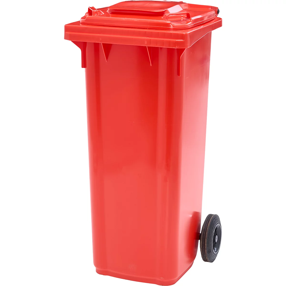 Afvalbak GMT, 140 l, verrijdbaar, rood
