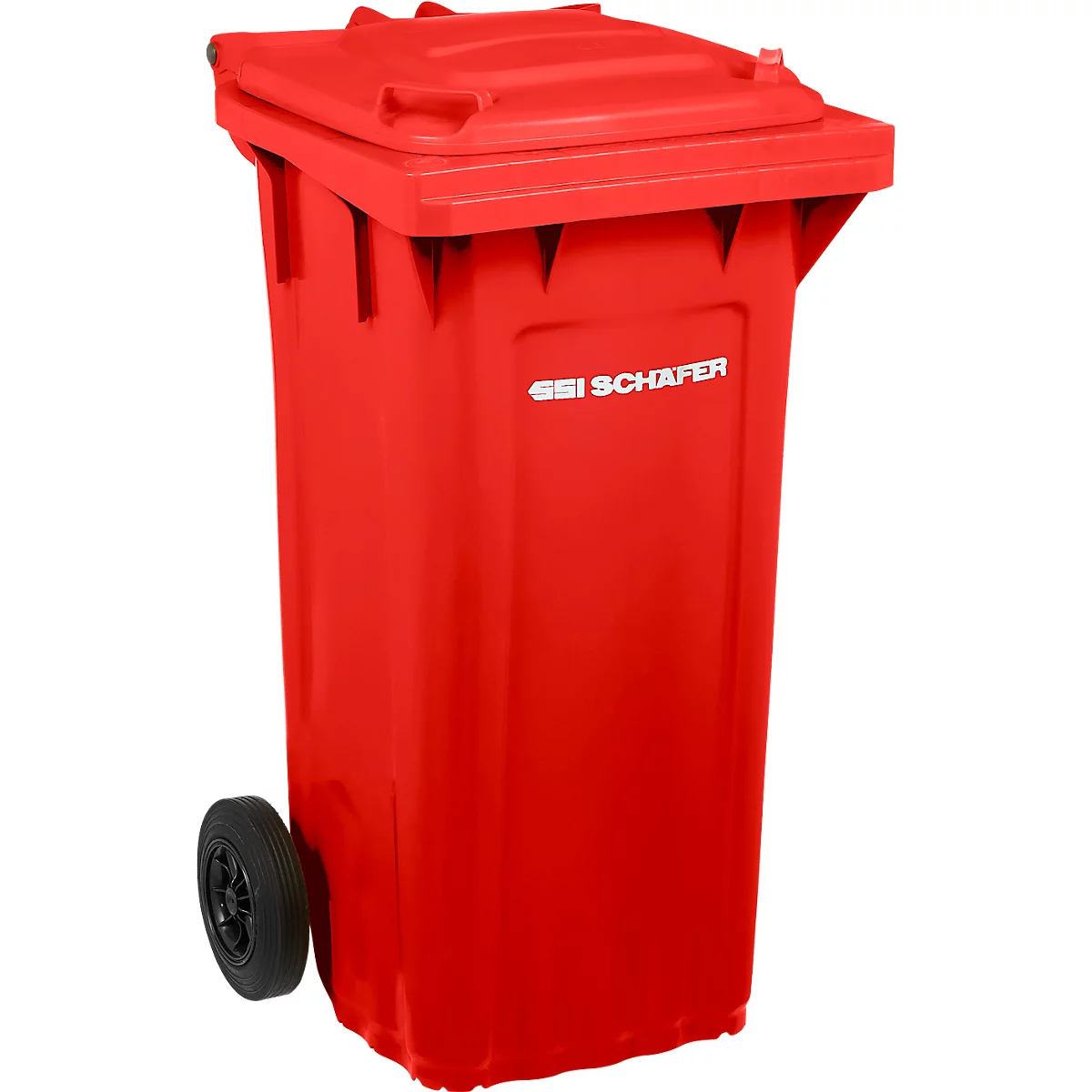 Afvalbak PRO 120 WAVE - verrijdbaar - 120 L - rood