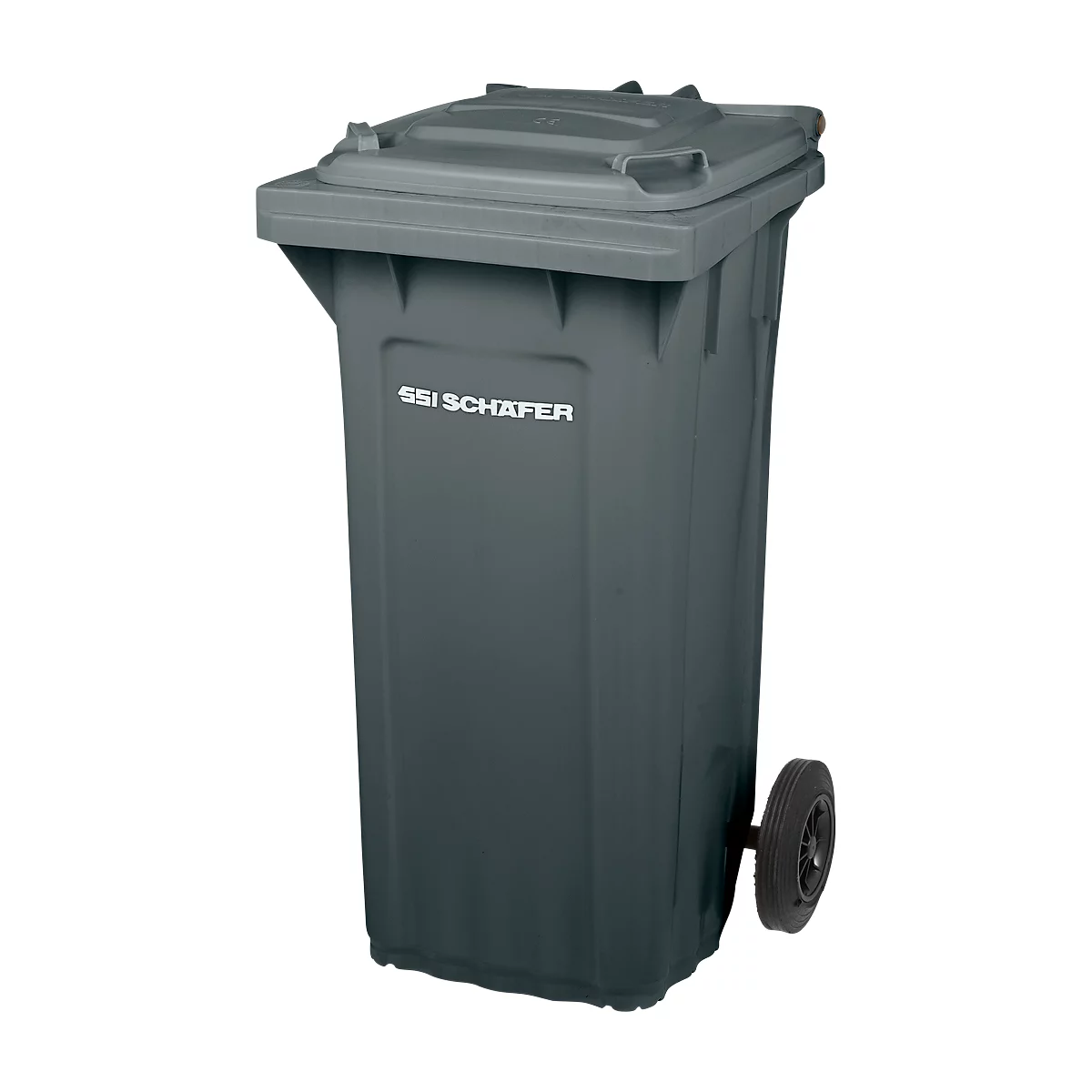 Afvalbak PRO 120 WAVE - verrijdbaar - 120 L - zwartgrijs