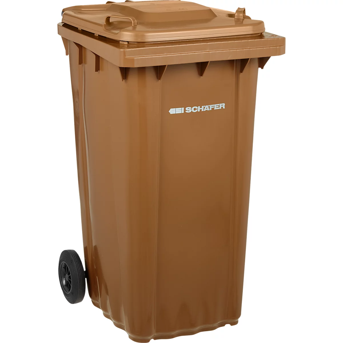 Afvalbak PRO 240 WAVE - verrijdbaar - 240 L - bruin