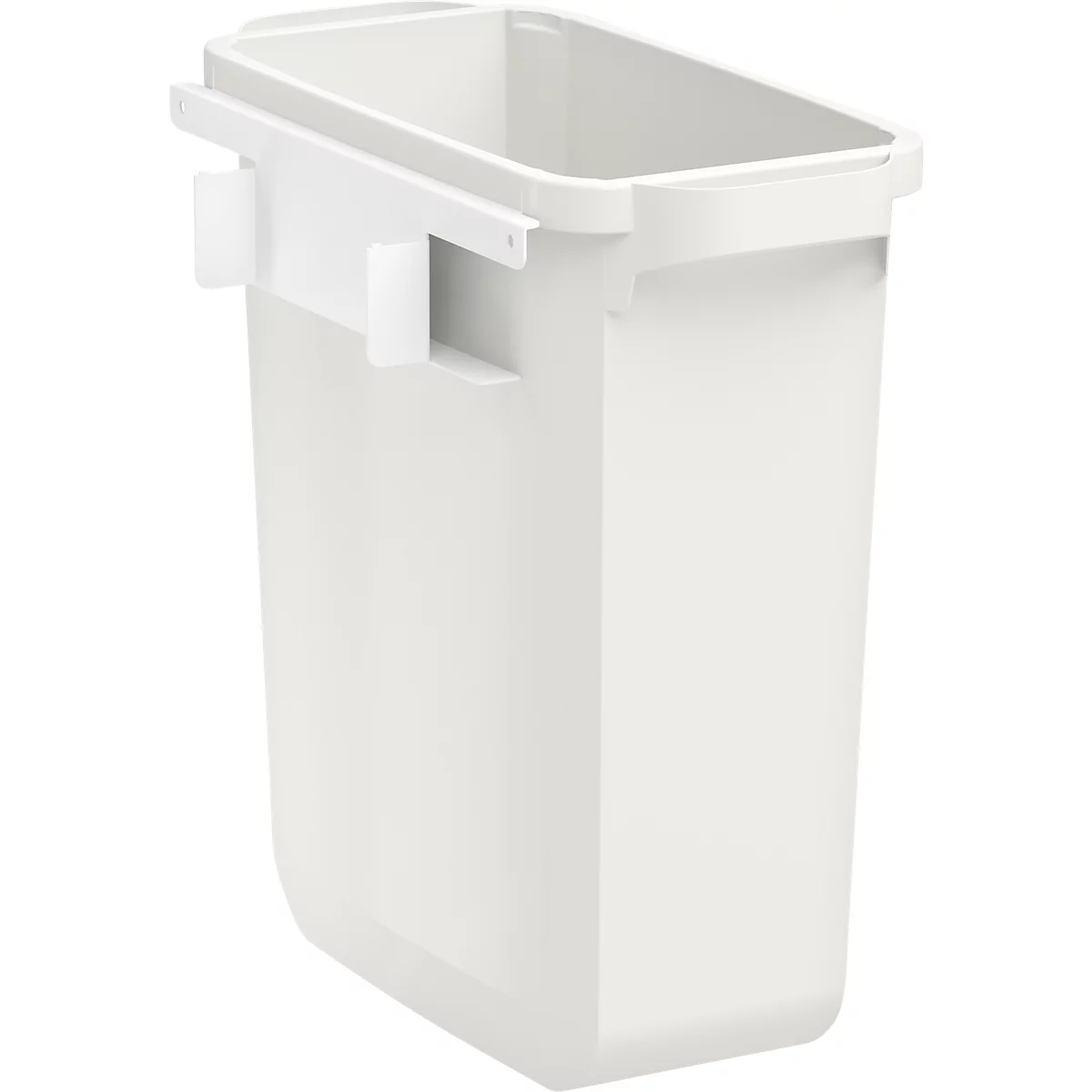 Afvalbak voor Treston QuatreX, inhoud 60 liter, B 280 x D 530 x H 585 mm, polypropeen, lichtgrijs RAL 7035