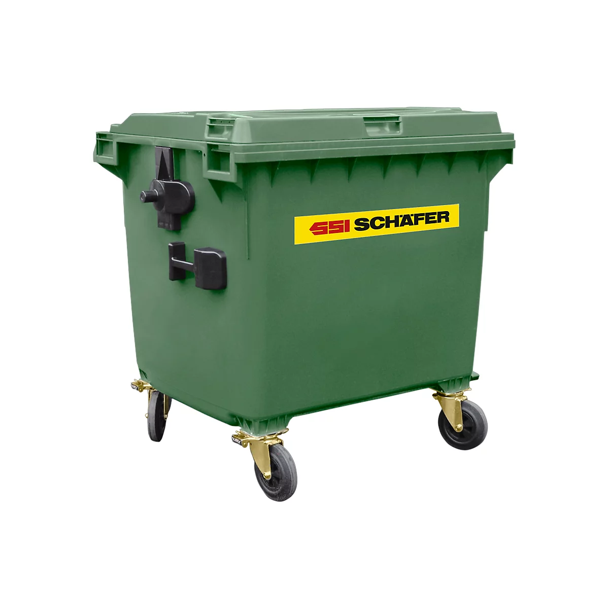 Afvalcontainer MGB 1100 FD, kunststof, 1100 l, groen