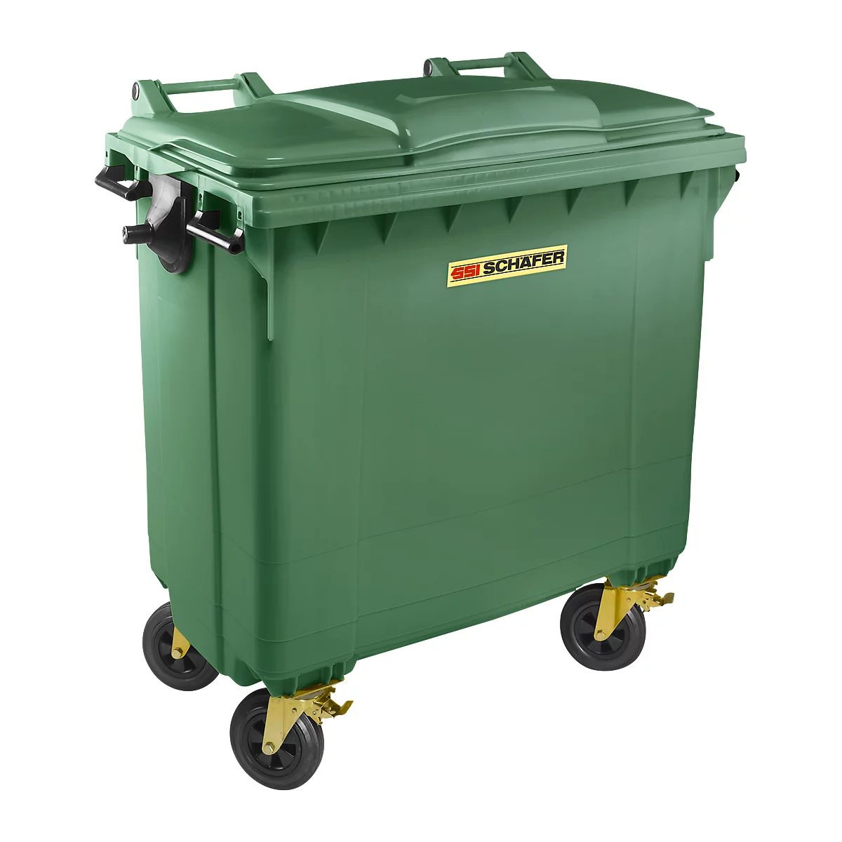 Afvalcontainer MGB 770 FD, kunststof, 770 l, groen
