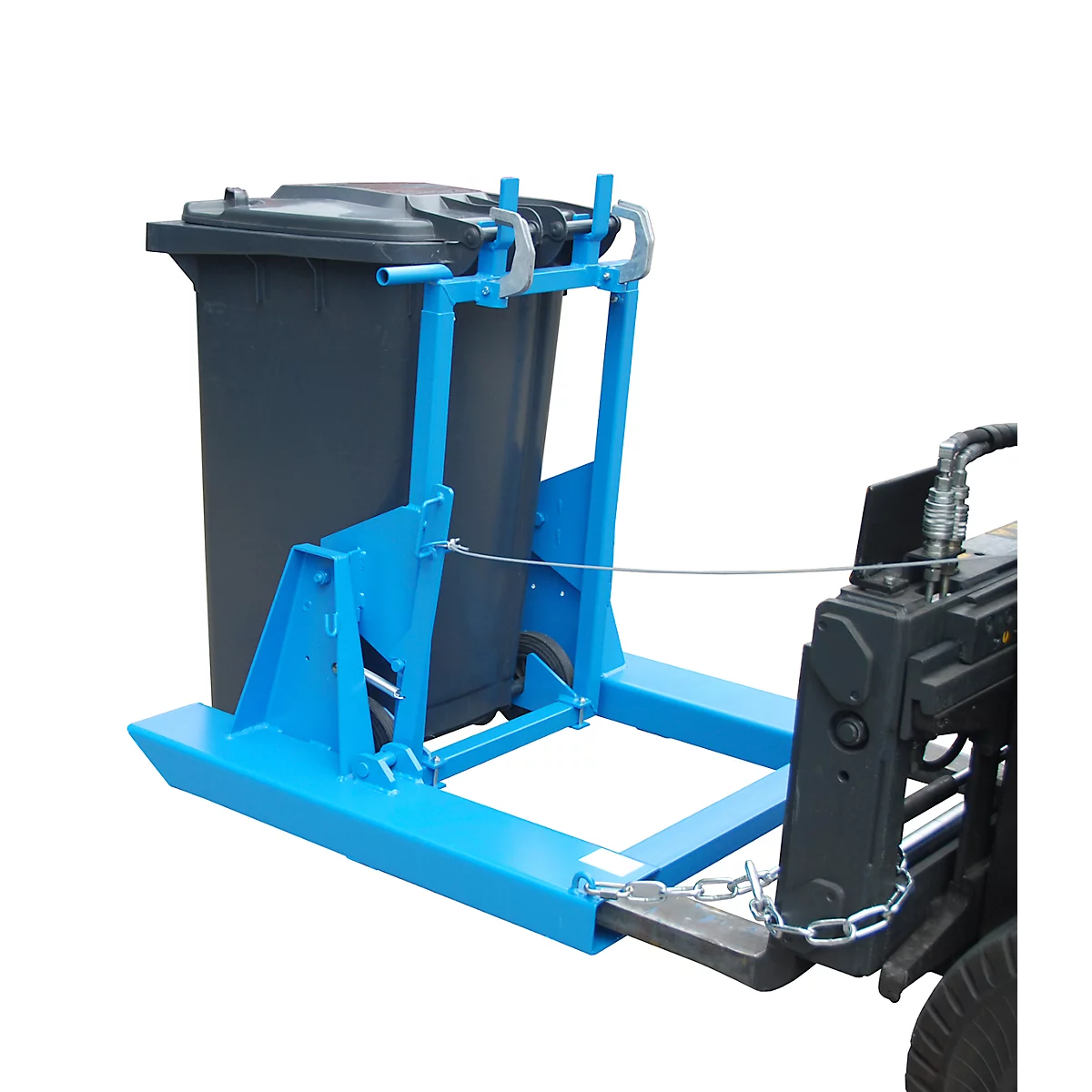 Afvalcontainerkieper MK 240, blauw gelakt