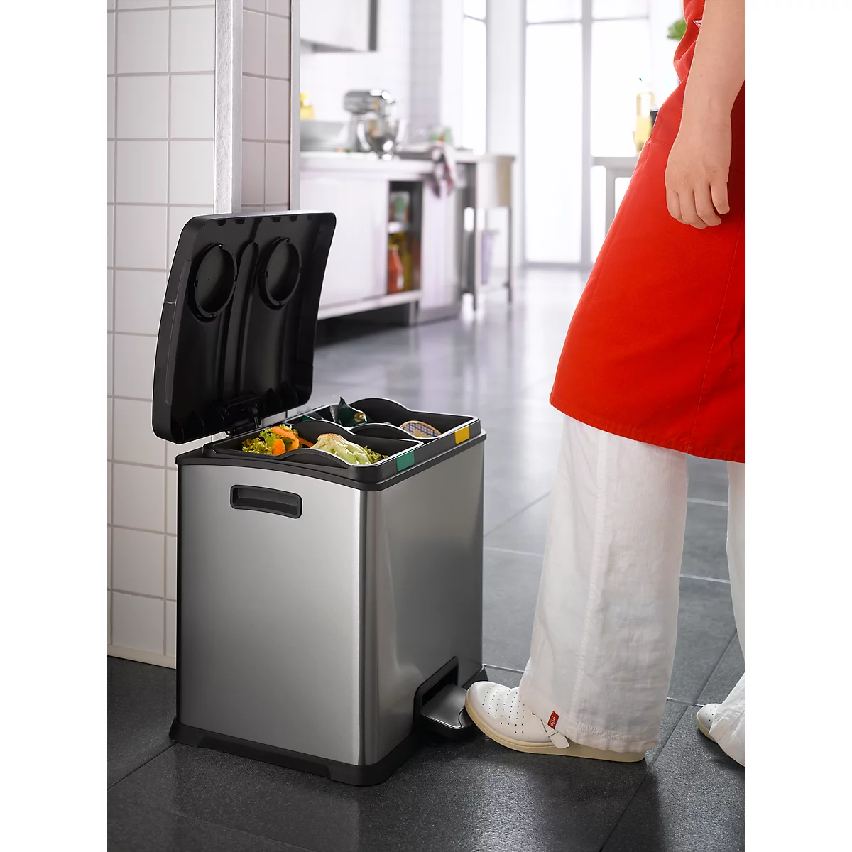Afvalsorteersysteem, 2-voudig, 24 liter
