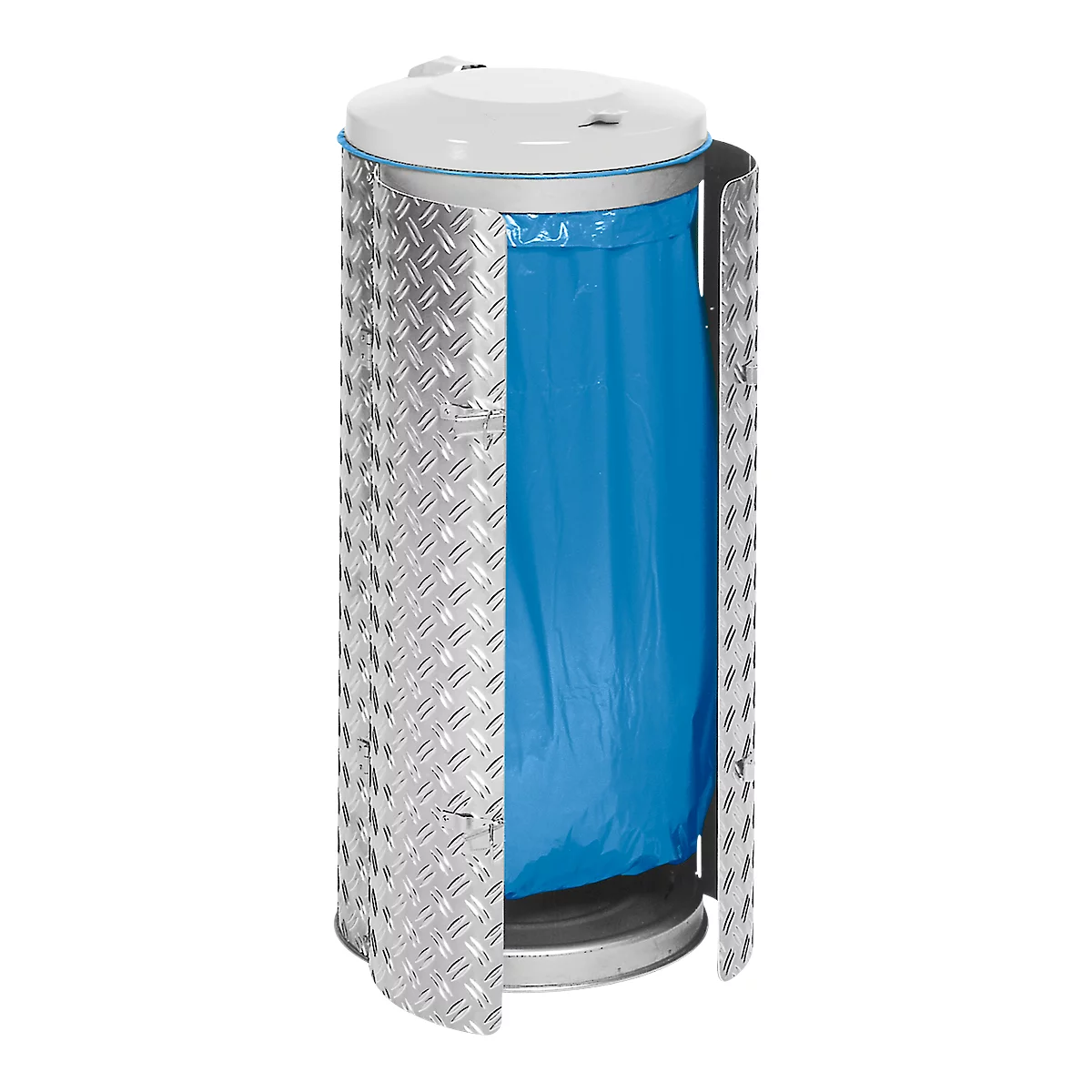 Afvalverzamelaar Compact, rvs/aluminium-duet plaat, grijs