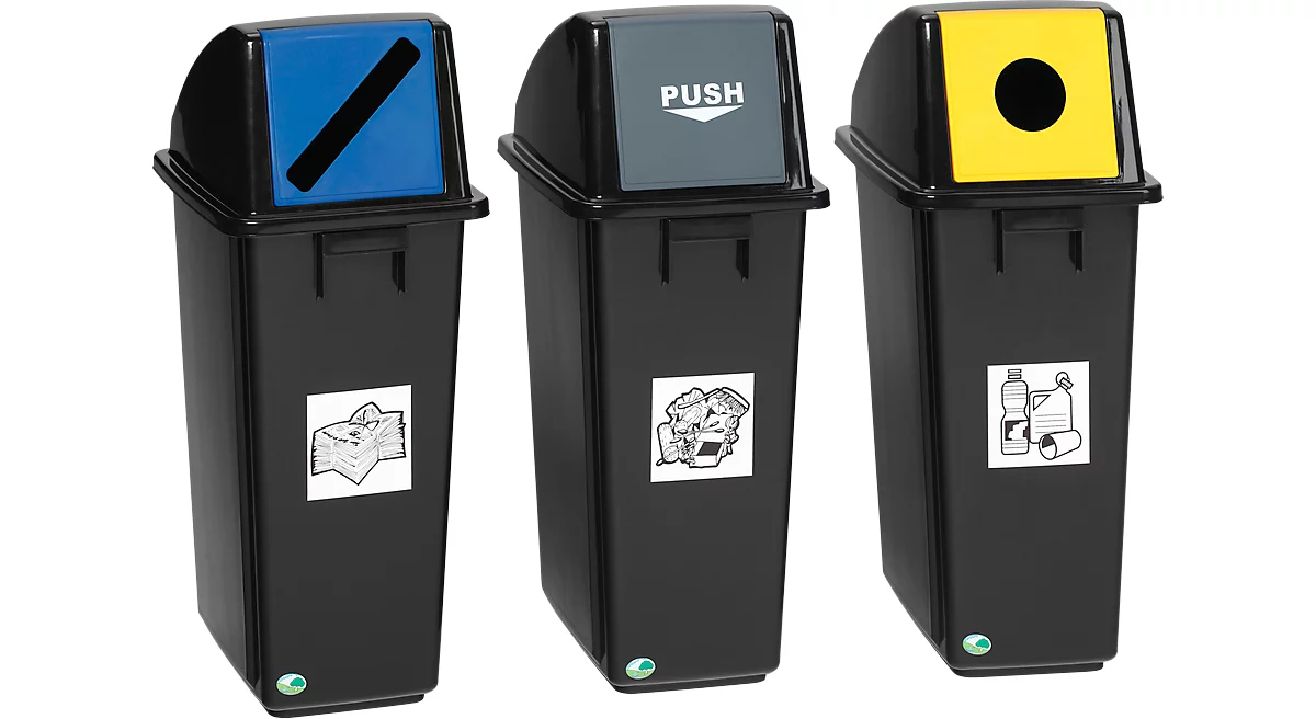 Afvalverzamelaar voor recycleerbaar afval, 58 l, verschillende uitvoeringen