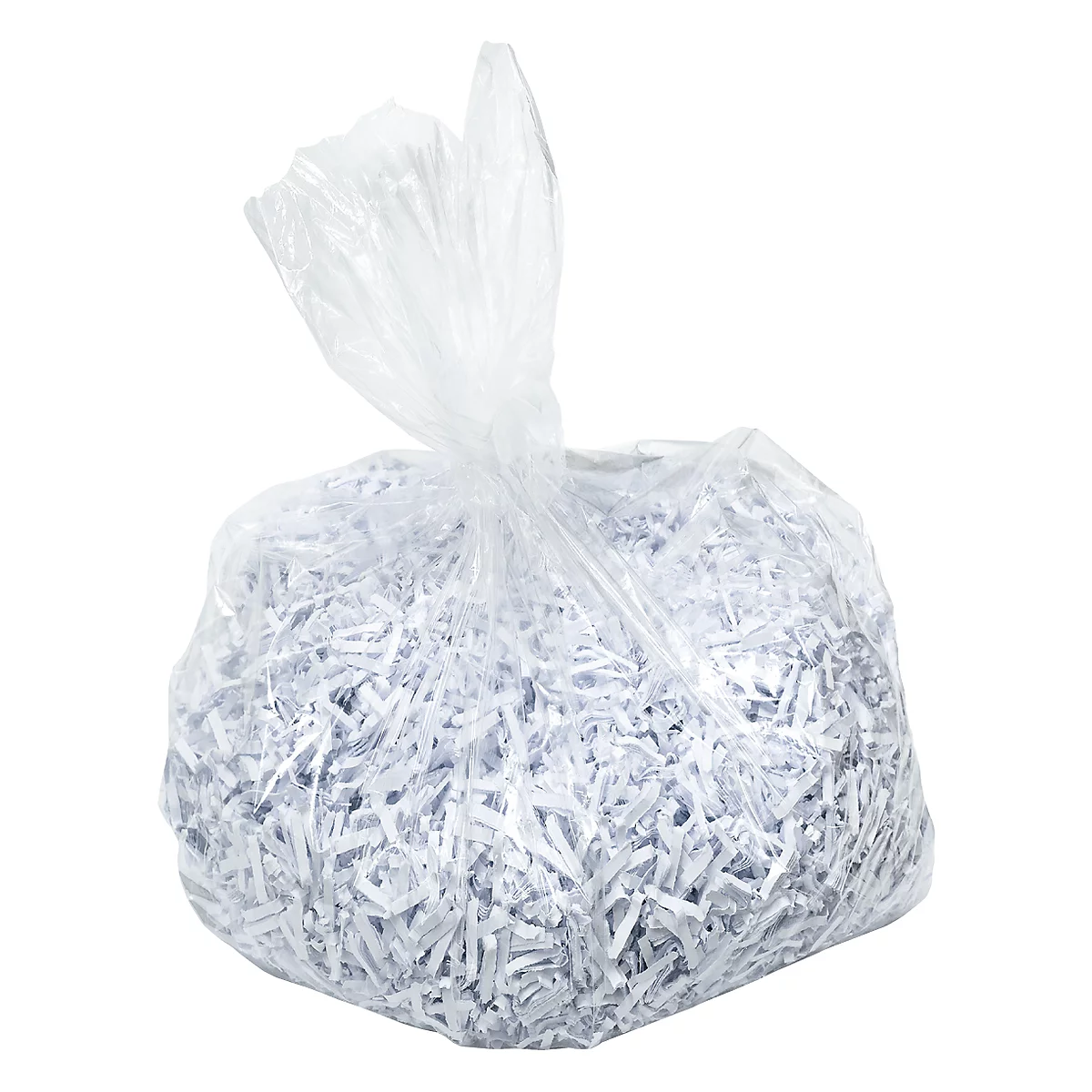 Afvalzak voor papierversnipperaar Leitz IQ, 40 l, polypropeen, 100 stuks, wit, in dispenserbox