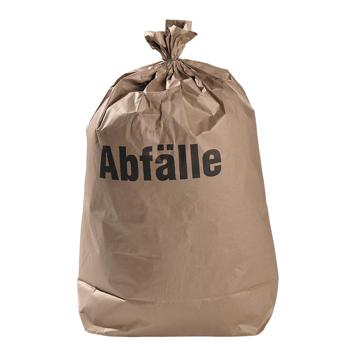 Afvalzakken - papier - 120 liter - B 700  x H 950 mm - tegen vocht bestand en biologisch afbreekbaar - 100 stuks