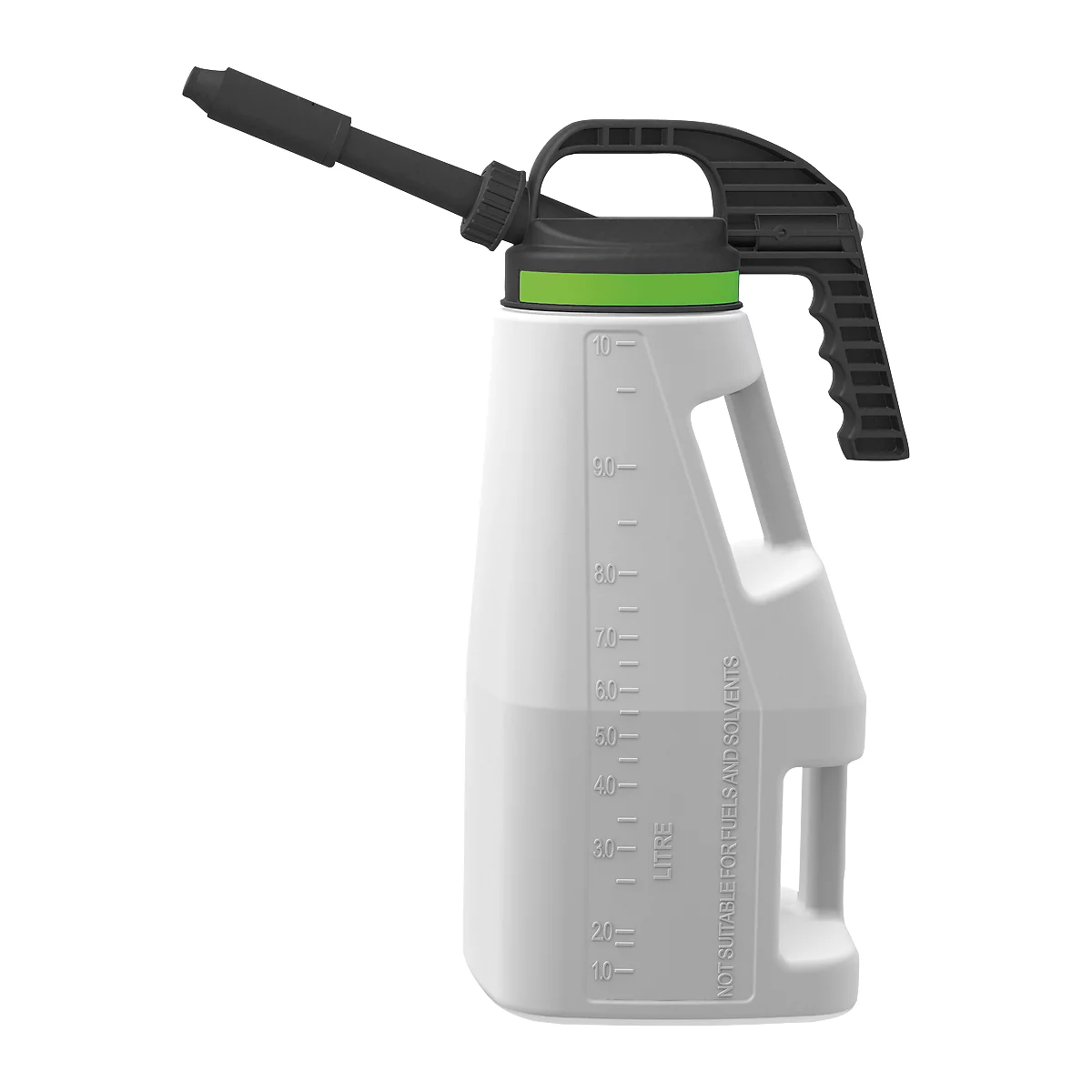 Afvulkan, polyetheen, met uitloop kort/lang, 10 l volume
