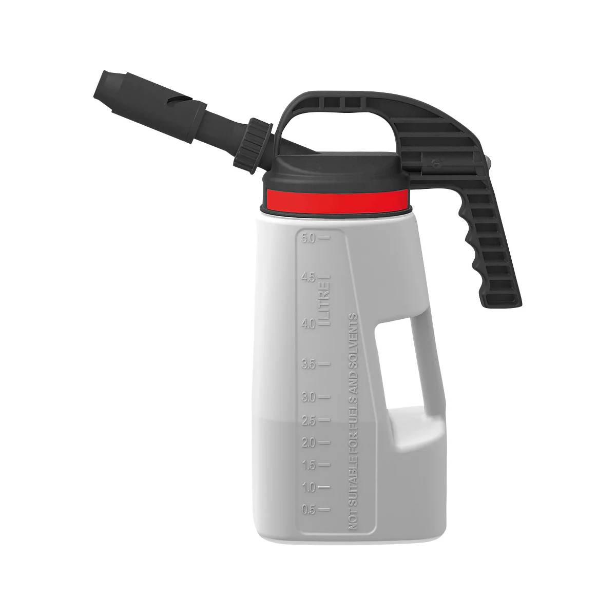Afvulkan, polyetheen, met uitloop kort/lang, 5 l volume