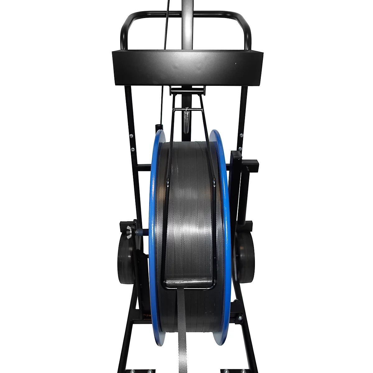Afwikkelaar BW-XL, voor kunststofbanden van PET &amp; PP met kern Ø 406 mm, B 800 x D 650 x H 2210 mm, staal