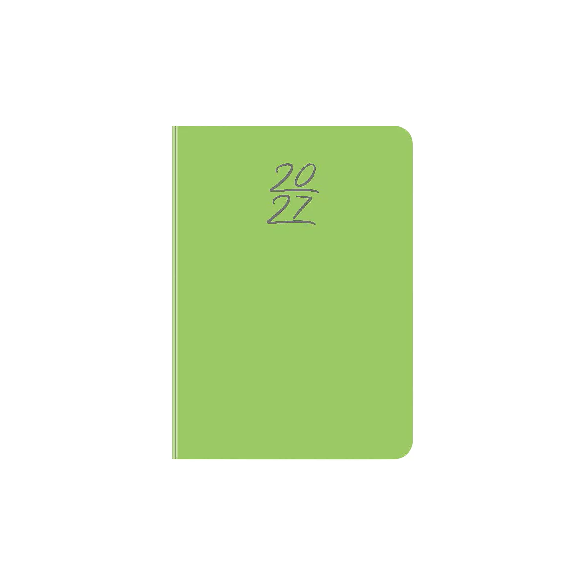 Agenda vert clair avec les chiffres '20 27' en gris.