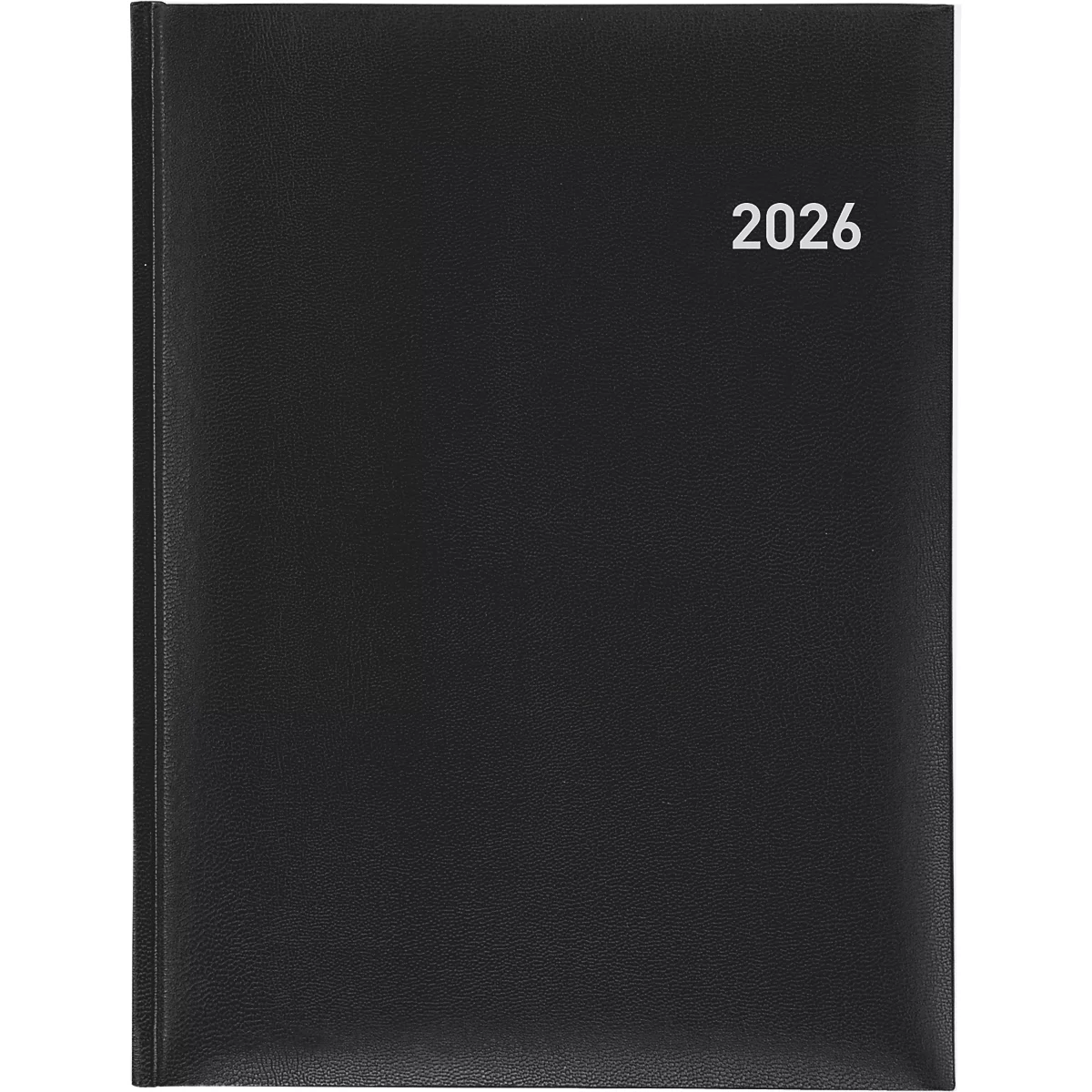 Carnet noir avec l'année blanche 2026.
