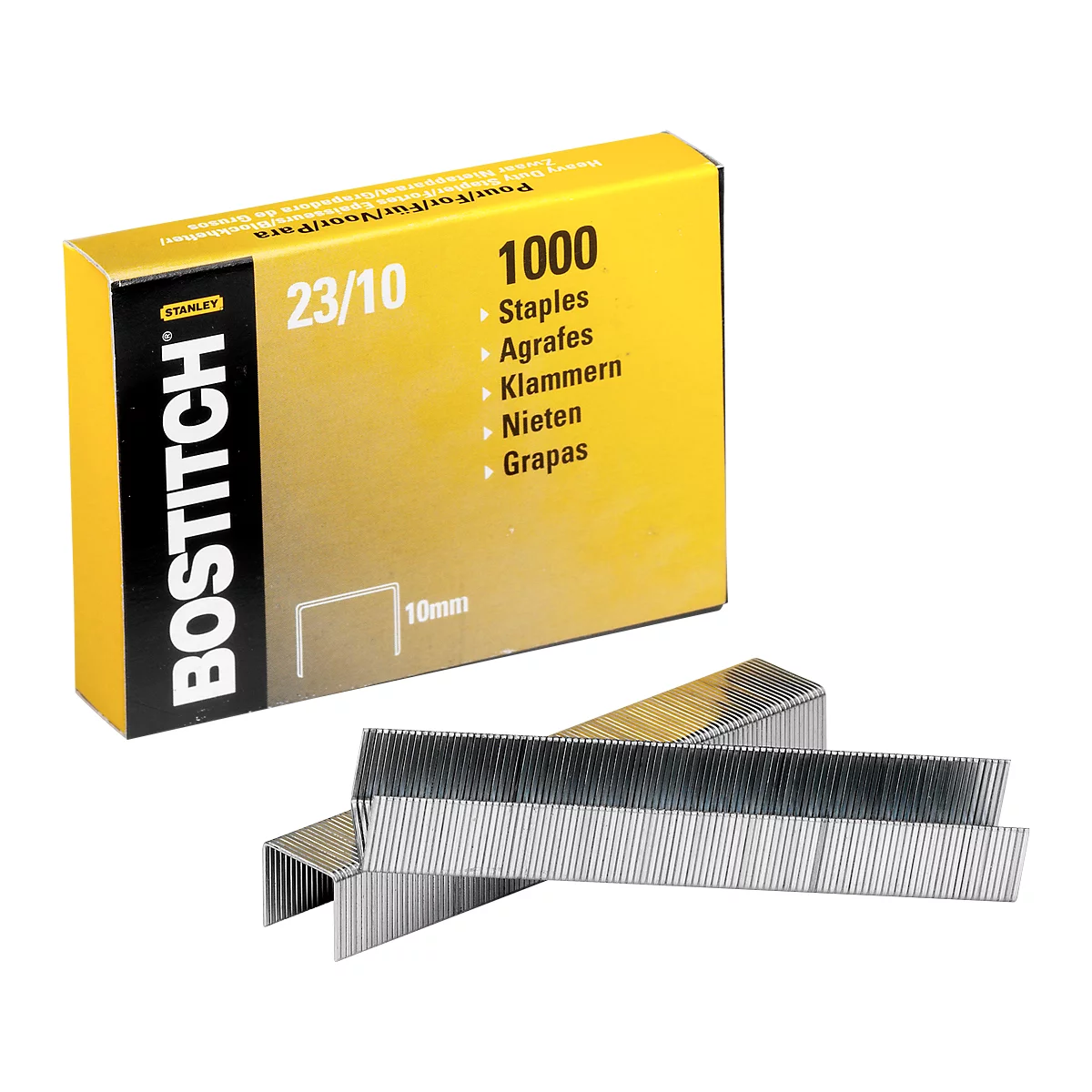 Agrafes 23/10, pour agrafeuse B 540, 1000 p.