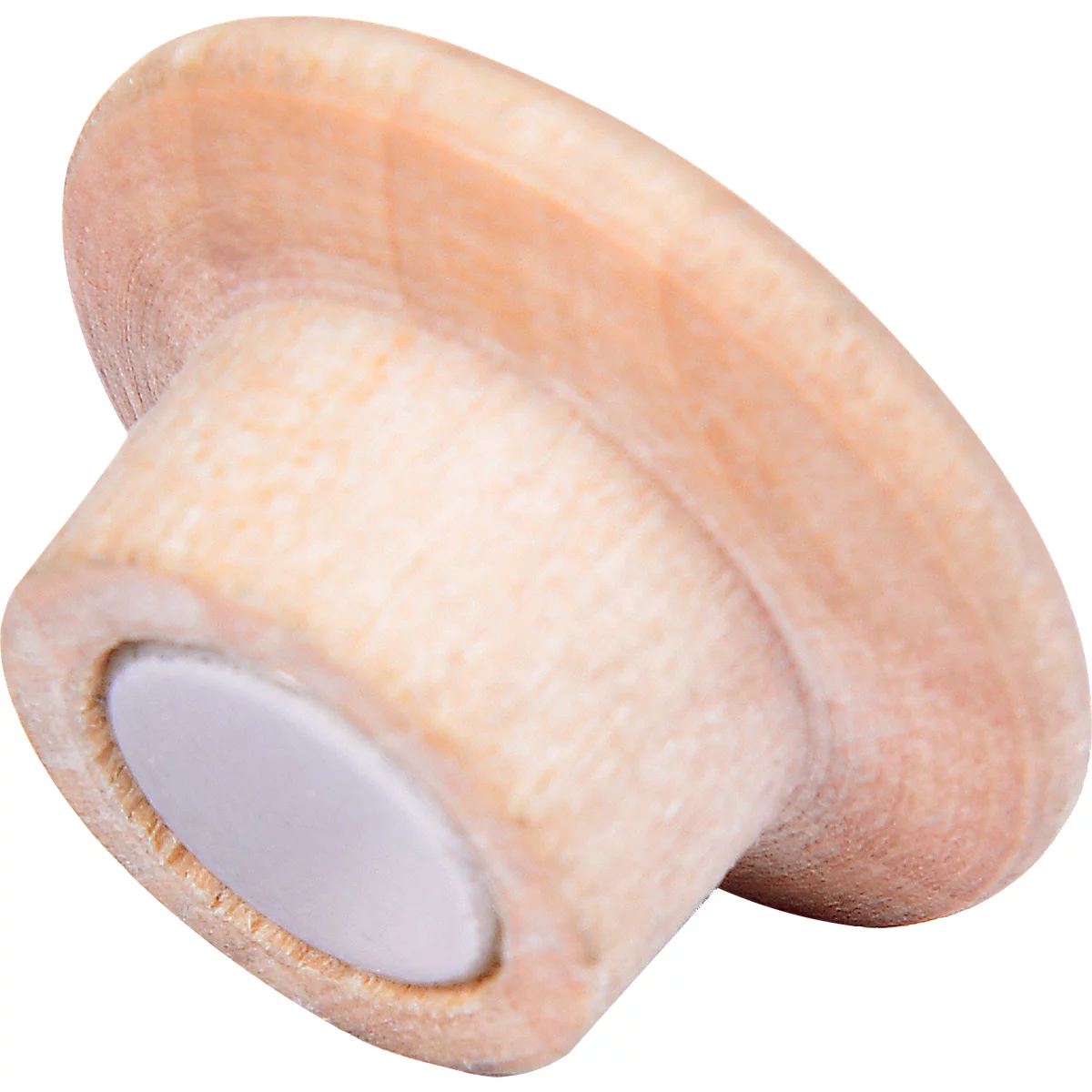 Aimant Legamaster WOODEN, 5 pièces, pour tableaux blancs et en verre Legamaster, ⌀ 25 x H 15,5 mm, bois de hêtre, peint