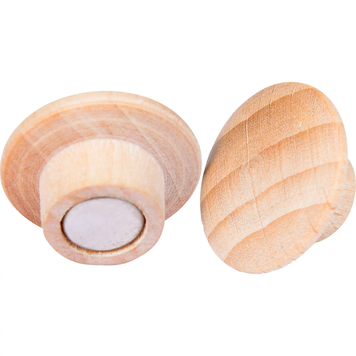 Aimant Legamaster WOODEN, 5 pièces, pour tableaux blancs et en verre Legamaster, ⌀ 25 x H 15,5 mm, bois de hêtre, peint