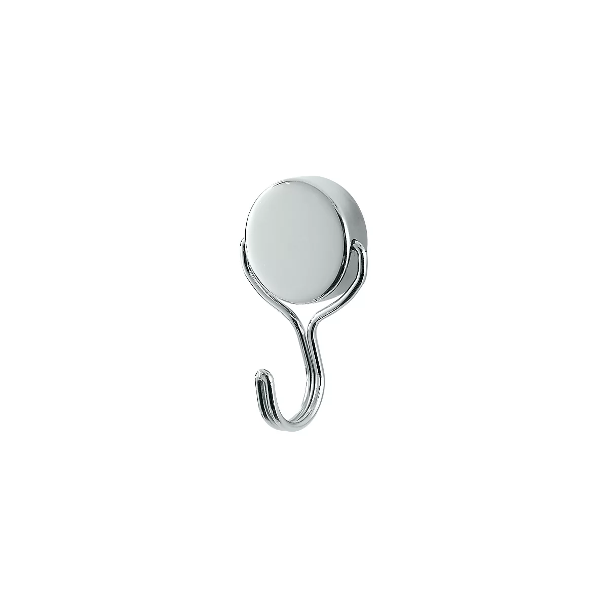Aimant puissant, avec crochet pivotant, force d'adhérence 22 kg,