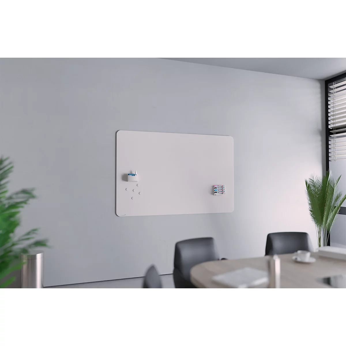 Aimants pour tableaux en verre Legamaster, 5 pièces, ⌀ 30 mm, warm grey