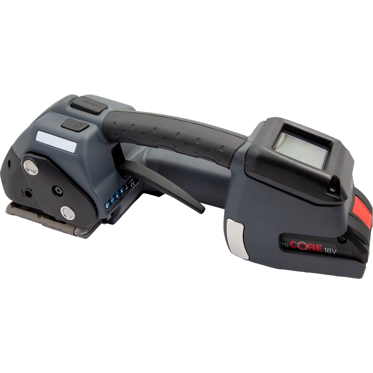 Akku Umreifungsgerät BW-ST, für Stahlbänder mit B 13-19 mm & Stärke 0,38-0,63 mm, Zugkraft 1000-5500 N, Touchscreen, wählbare Modi, schwarz