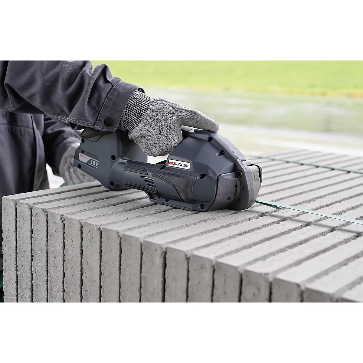 Akku-Umreifungsgerät BXT3, Kunststoff-Bänder, Band 9 - 13 mm, schlagfestes Display