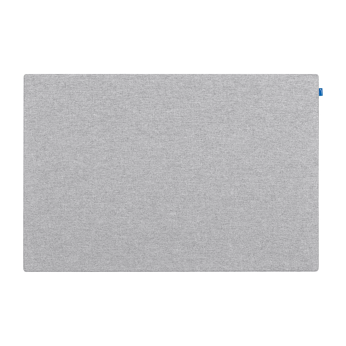 Akoestisch prikbord omhoog, absorptieklasse C, dikte 24 mm, textiel &amp; recycling PET, grijs, B 1000 x H 750 mm