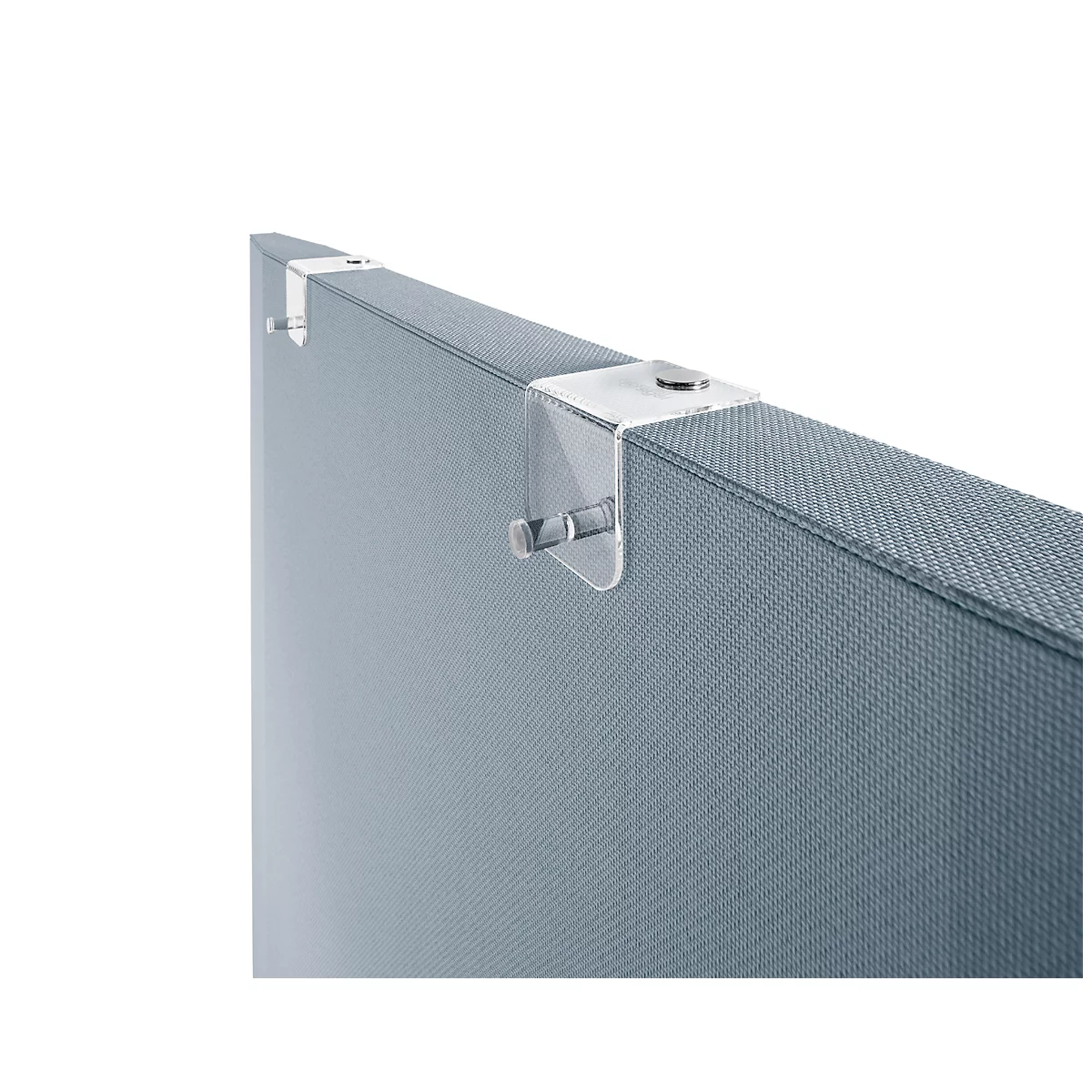 Akoestisch toebehoren flipover haken Sound Balance, acryl, transparant, met magneet, B 60 x D 60 x H 63 mm