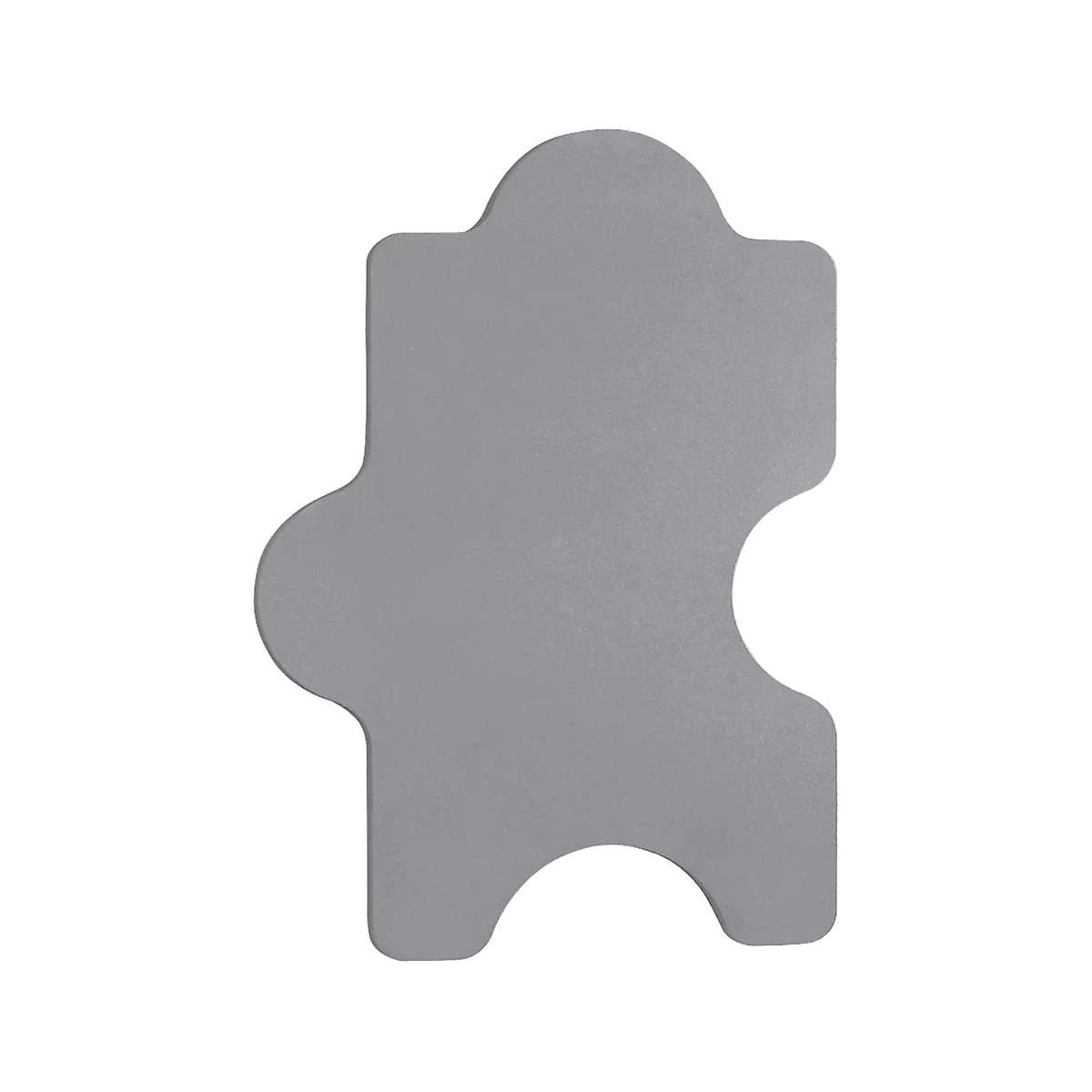 Akoestisch wandpaneel Puzzel, b 1000 x h 500 mm, polyestervlies in viltlook, grijs RAL 7004