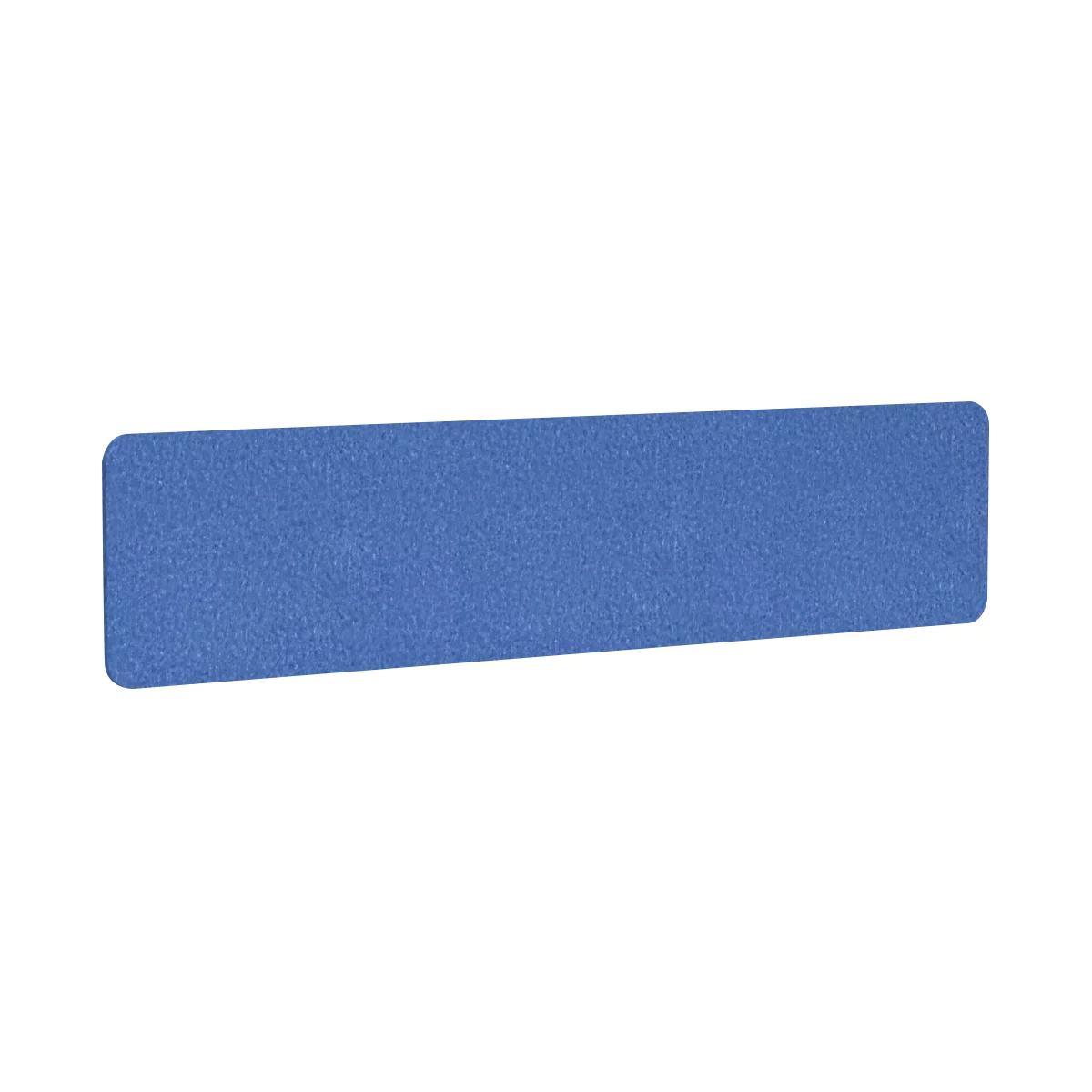 Akoestische bureauscherm AKUSTIX Vario, geluidsabsorptieklasse B, dikte 18 mm, zonder klemmen, B 1800 x H 400 mm, PET-vilt, blauw