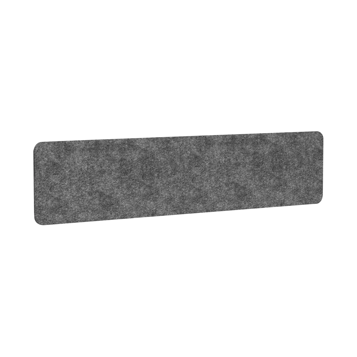 Akoestische scheidingswand AKUSTIX Vario, geluidsabsorptieklasse B, dikte 18 mm, zonder klemmen, B 1800 x H 400 mm, PET-vilt, grijs