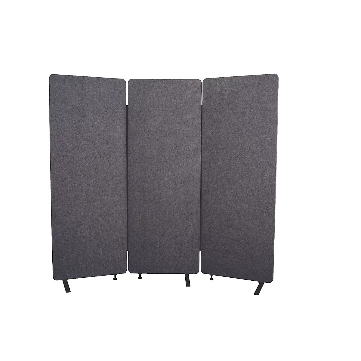 Akoestische scheidingswand voor een DUO bureau - 80 cm hoog