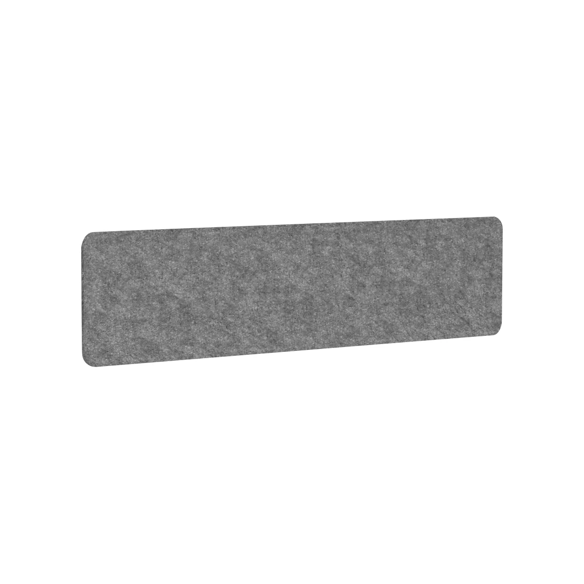Akoestische tafelafscheiding AKUSTIX Vario, geluidsabsorptieklasse B, dikte 18 mm, zonder klemmen, B 1600 x H 400 mm, PET-vilt, grijs