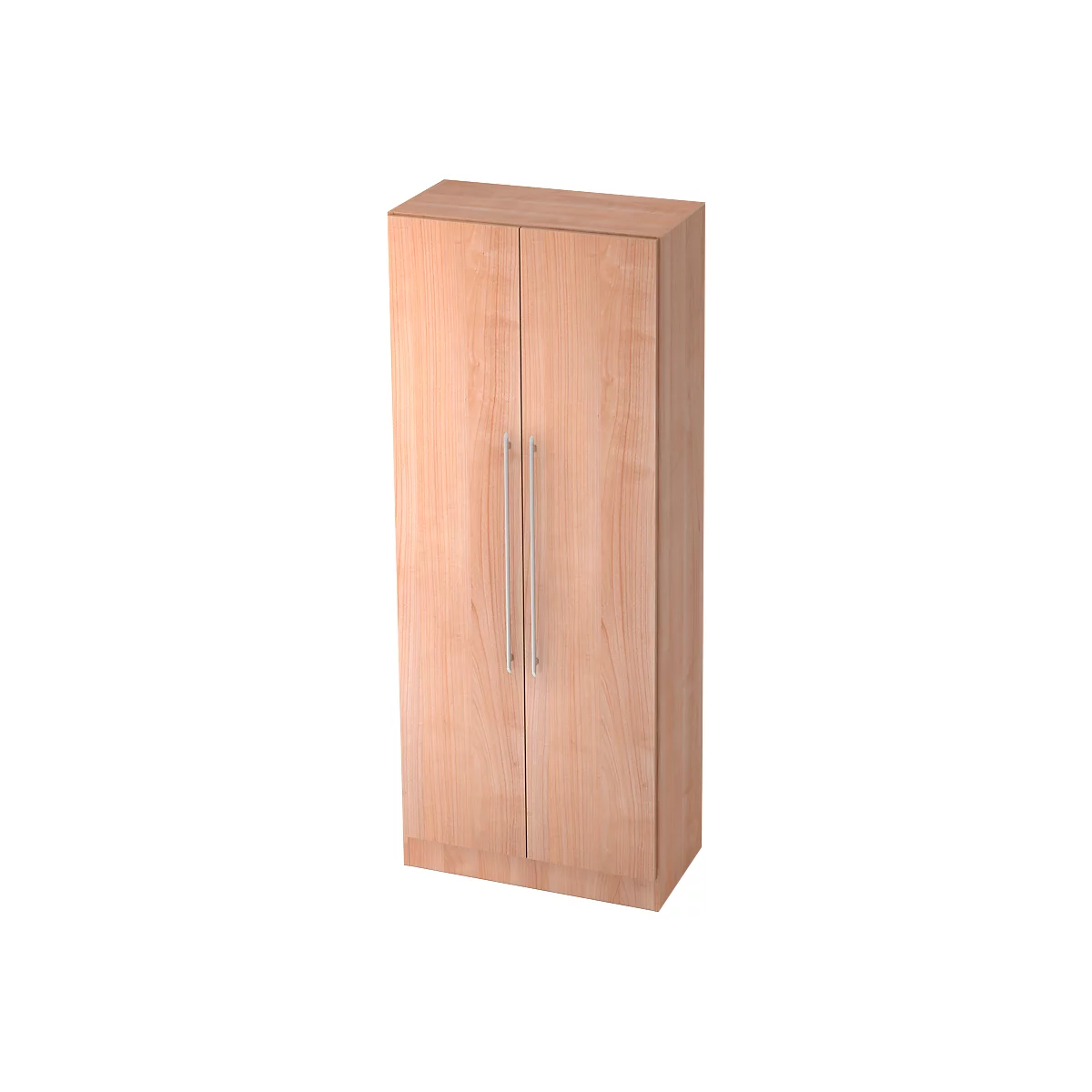 Aktenschrank 5 OH, B 800 x T 420 x H 2004 mm, Nussbaum-Dekor