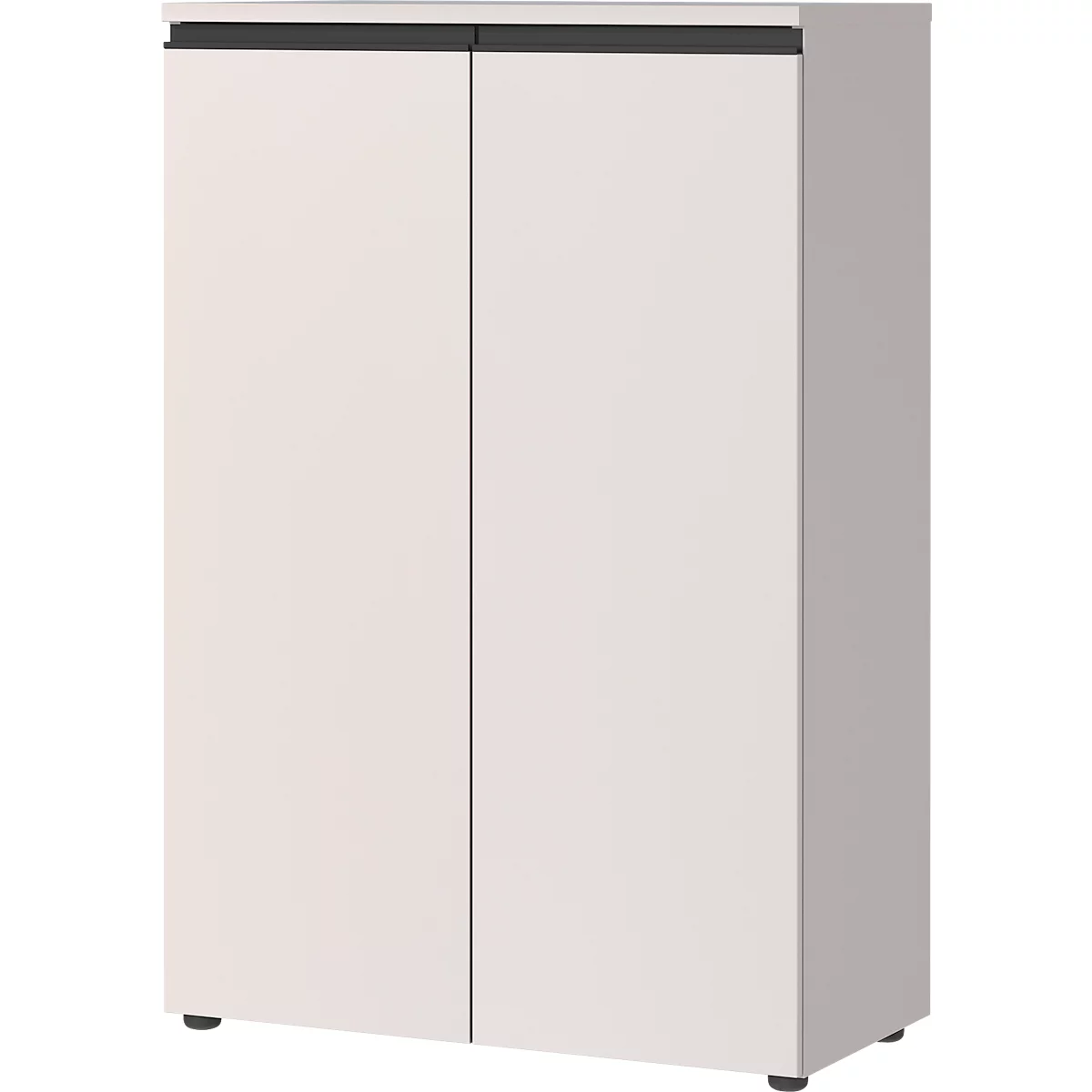 Aktenschrank Aalborg, 2 Türen, 2 Fachböden, Möbelgleiter, melaminharzbeschichtet, B 810 x T 400 x H 1200 mm, kaschmir