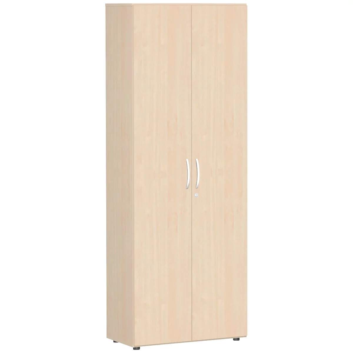 Aktenschrank PALENQUE, 6 OH, abschliessbar, B 800 x T 420 x H 2160 mm, Ahorn-Dekor