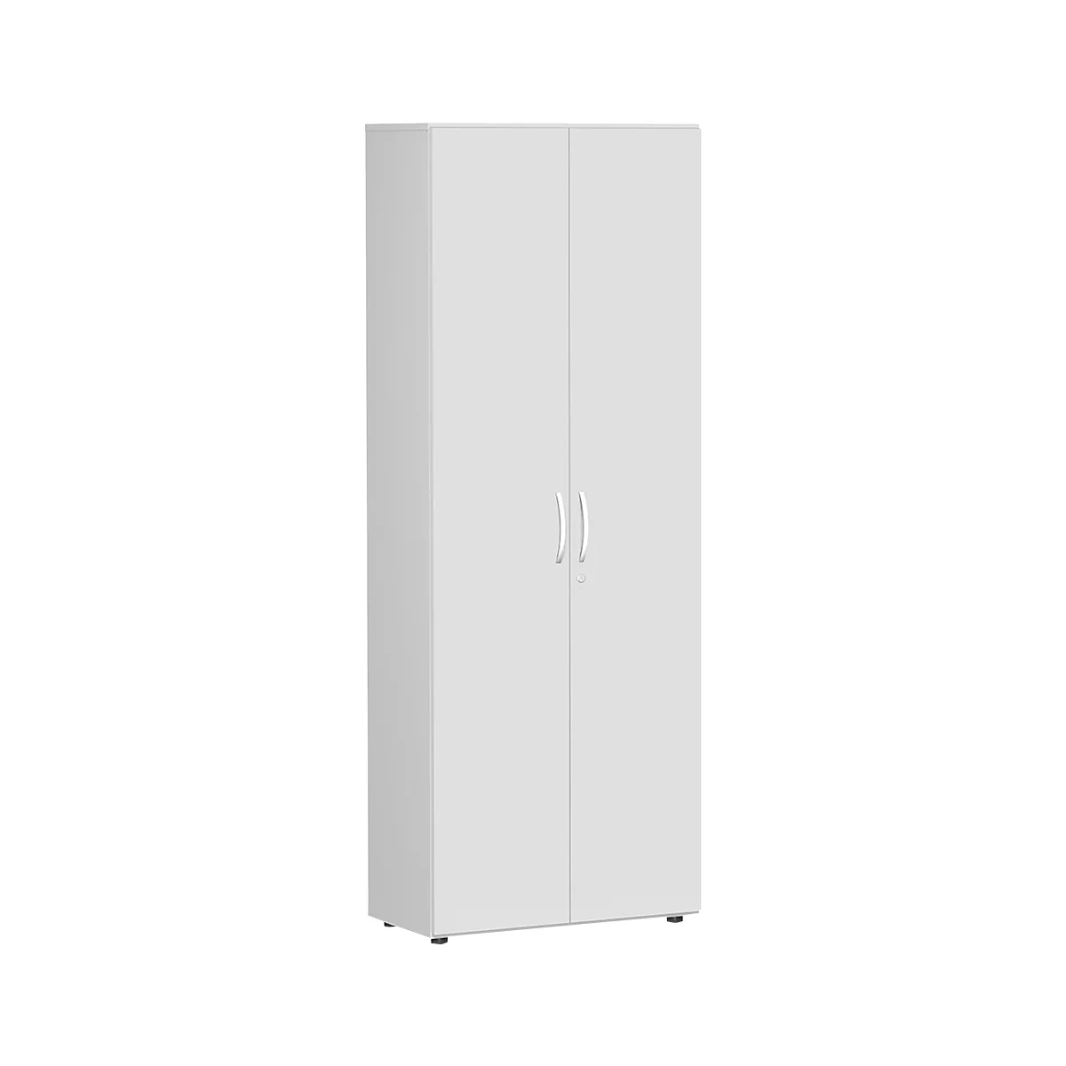 Aktenschrank PALENQUE, 6 OH, abschliessbar, B 800 x T 420 x H 2160 mm, lichtgrau