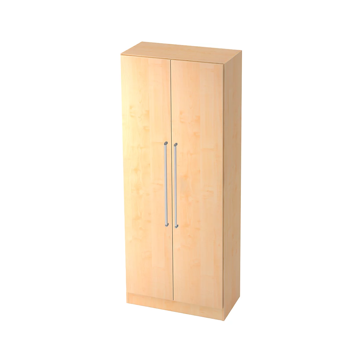 Aktenschrank TARVIS, mit Griff ohne Schloss, 5 Ordnerhöhen, B 800 x T 420 x H 2004 mm, Ahorn-Dekor