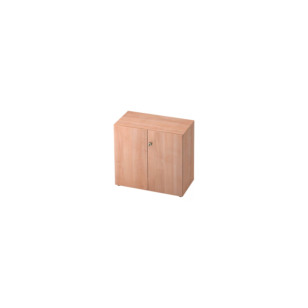 Aktenschrank TOPAS LINE, 2 Ordnerhöhen, Türen abschließbar, Nußbaum-Dekor/Nußbaum-Dekor