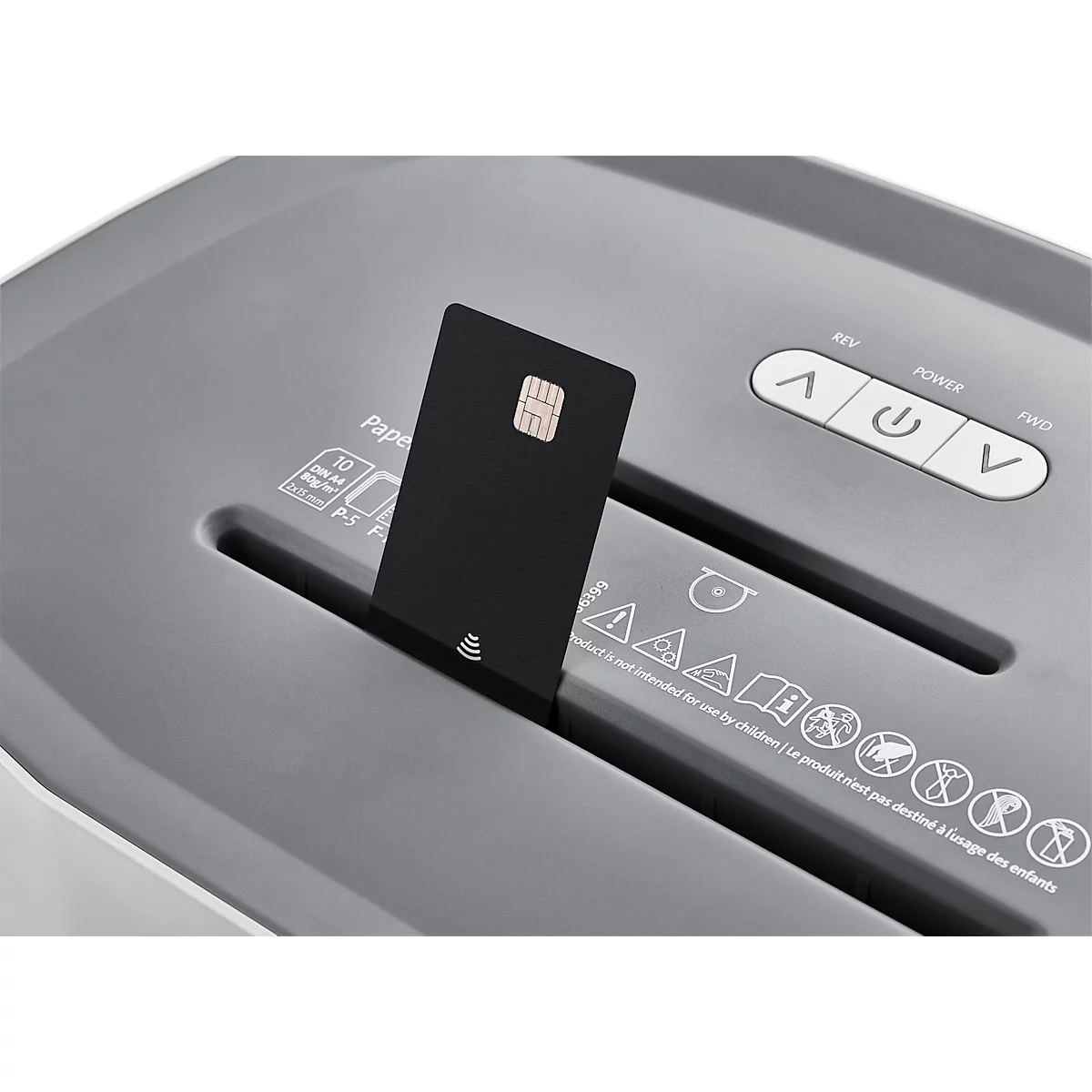 Aktenvernichter Dahle PaperSAFE 420, Partikelschnitt 2 x 15 mm, P-5, 25 l, 10 Blatt Schnittleistung, B 443 x T 273 x H 545 mm
