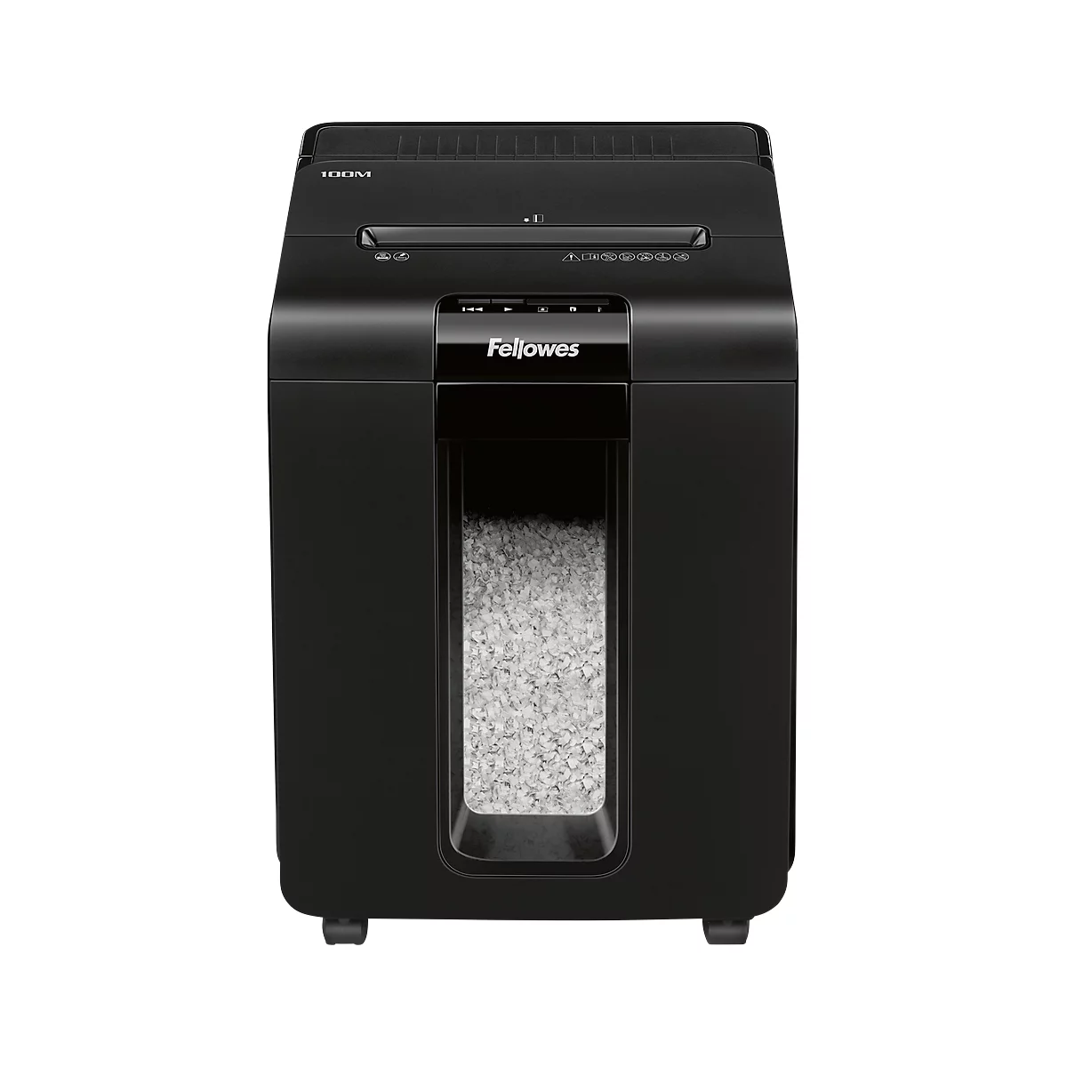 Aktenvernichter Fellowes AutoMax 100M, Mini-Partikelschnitt, P-4, 23 l, 90 Blatt Schnittleistung