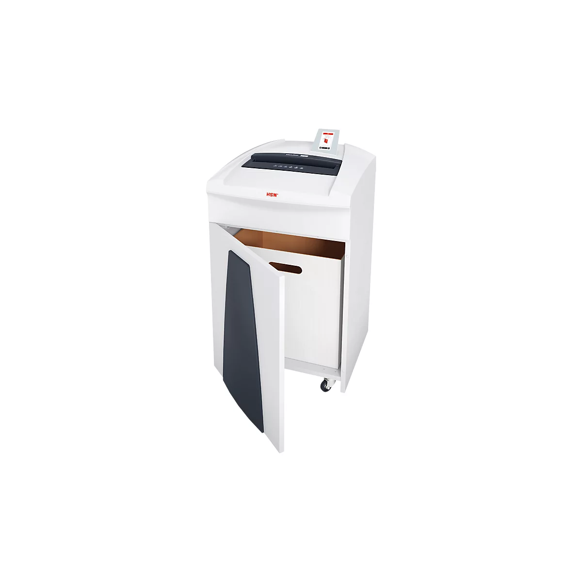 Aktenvernichter HSM SECURIO P40i, Sicherheitsstufe 4, Partikelschnitt 4,5 x 30 mm, 36 Blatt, CD-Schredder, weiß