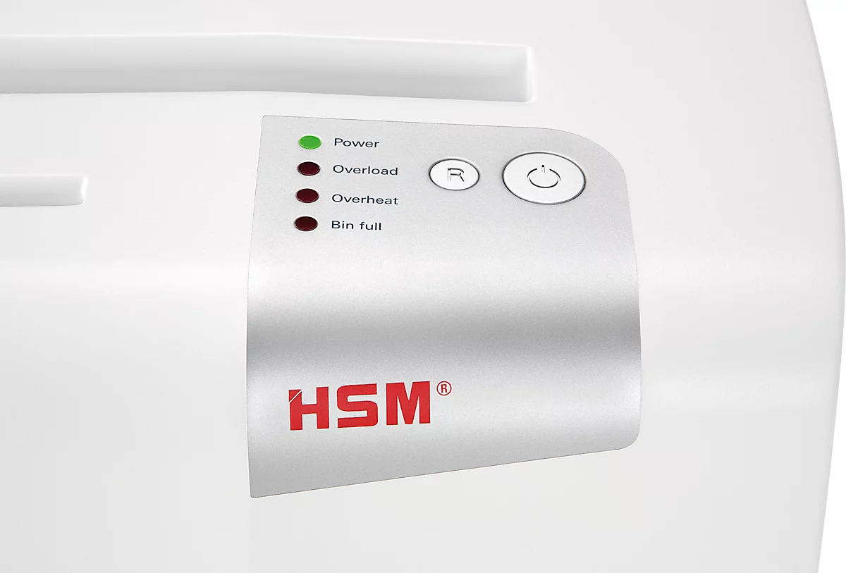 Aktenvernichter HSM shredstar X6pro, Sicherheitsstufe 5, Partikelschnitt 2 x 15 mm, 6 Blatt, weiss