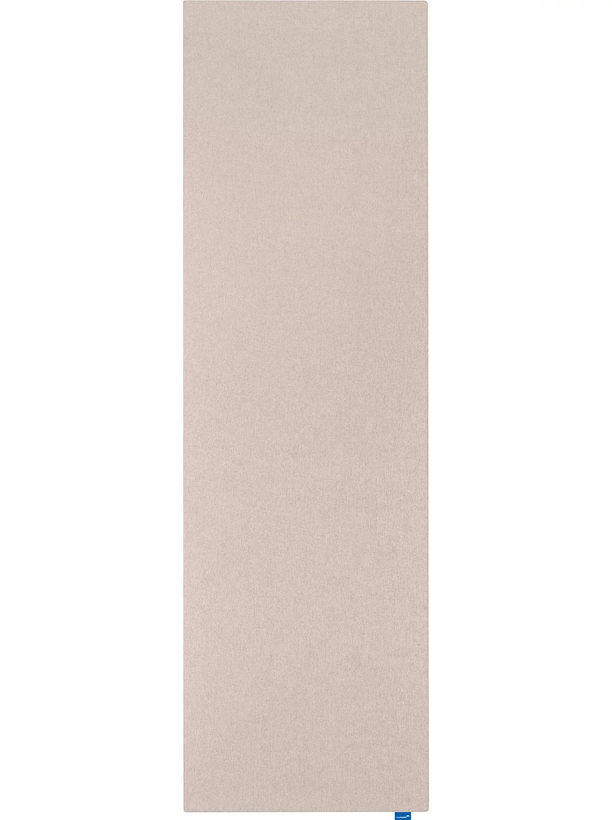 Akustik-Pinboard Wall Up, Absorptionsklasse B, Stärke 20 mm, Textil & Recycling-PET, beige, B 595 x H 2000 mm