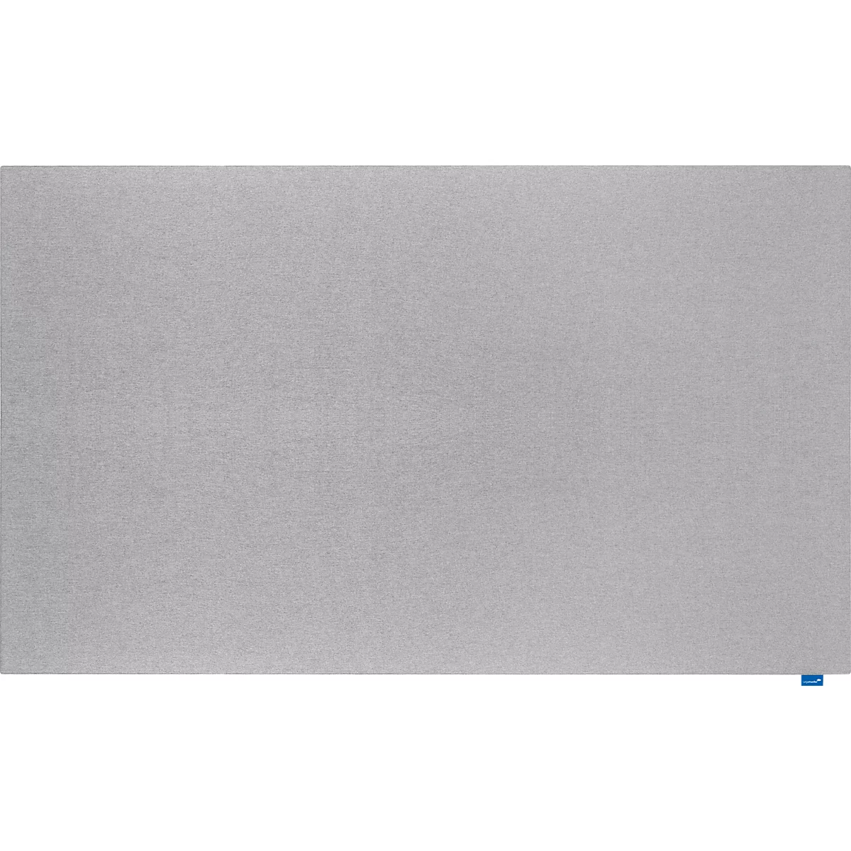 Akustik-Pinboard Wall Up, Absorptionsklasse B, Stärke 20 mm, Textil & Recycling-PET, grau, B 2000 x H 1195 mm