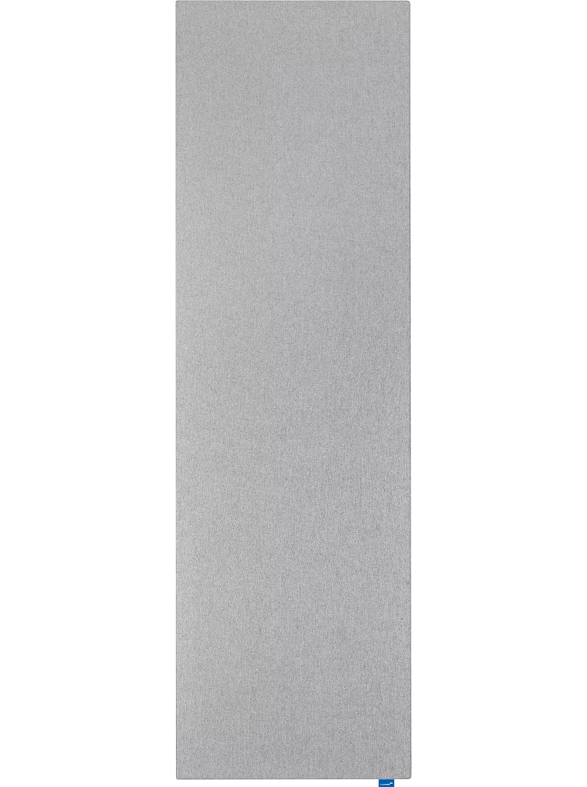 Akustik-Pinboard Wall Up, Absorptionsklasse B, Stärke 20 mm, Textil & Recycling-PET, grau, B 595 x H 2000 mm