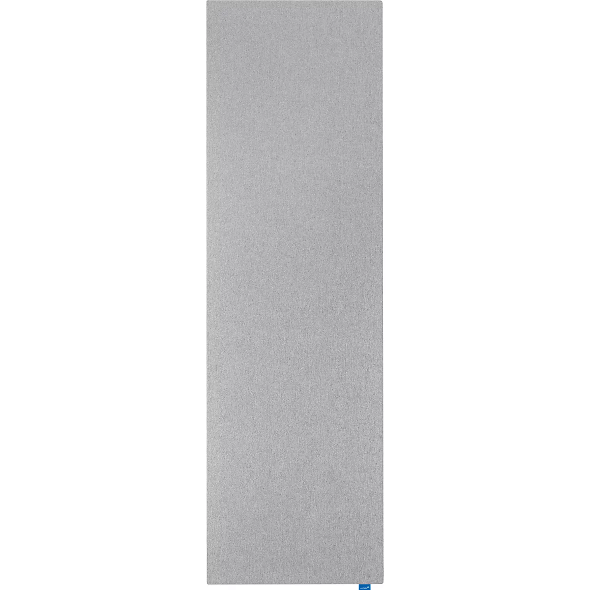 Akustik-Pinboard Wall Up, Absorptionsklasse B, Stärke 20 mm, Textil & Recycling-PET, grau, B 595 x H 2000 mm