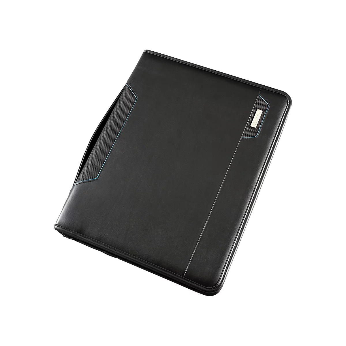 Alassio Orgamappe SALERNO, DIN A4, Nylon, mit DIN A4 Schreibblock, schwarz