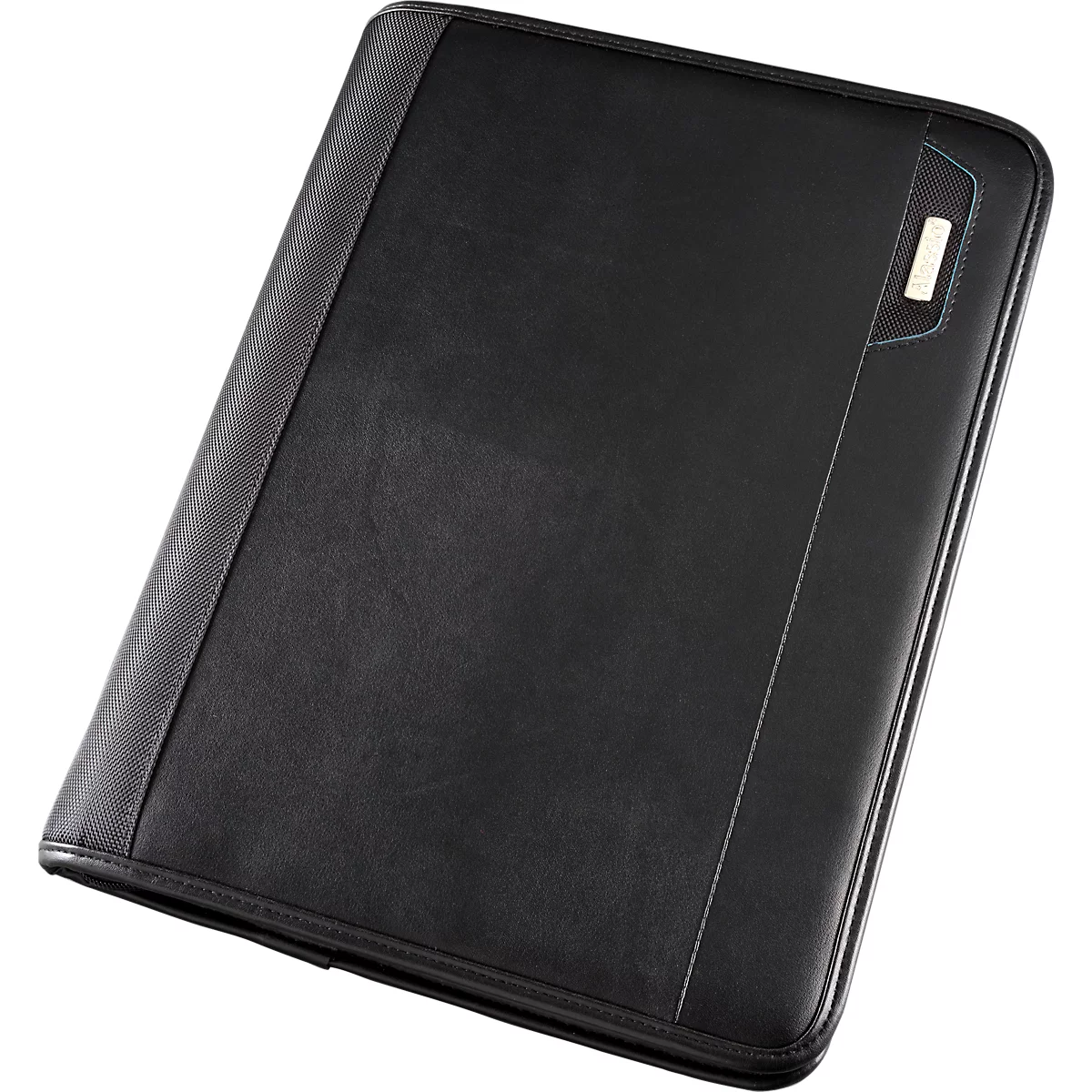 Alassio Orgamappe TRENTO, DIN A4, Nylon, mit DIN A4 Schreibblock, schwarz