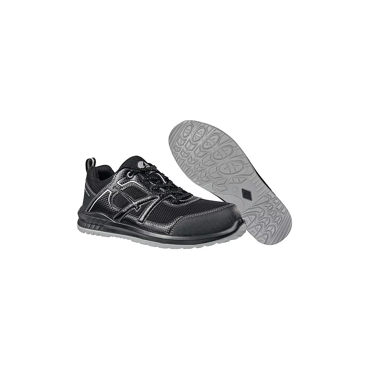 ALBATROS veiligheidsschoen RIDER BLACK LOW, S1P ESD SRC, maat 46, carbon mesh, veiligheidsneus van glasvezel, zwart